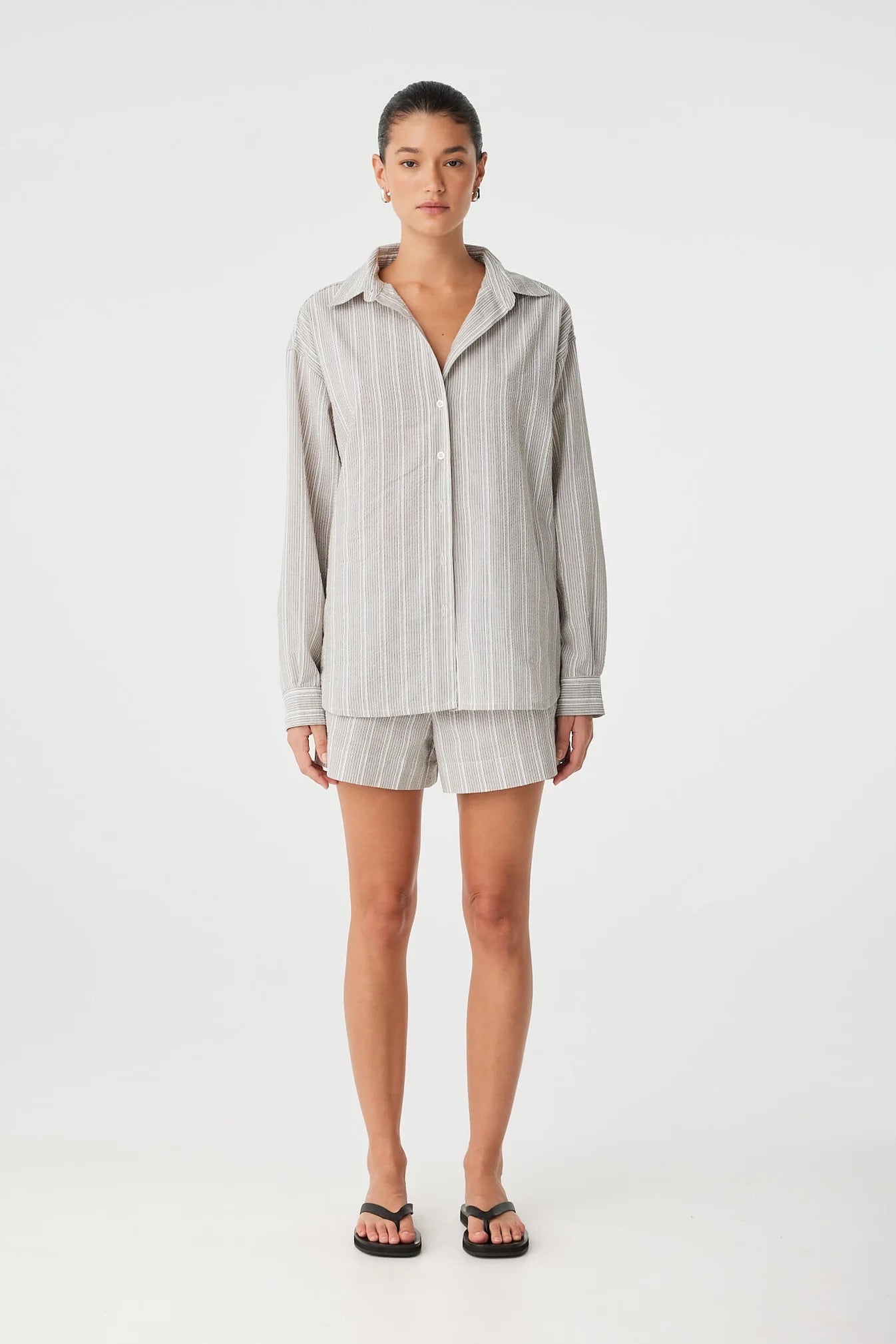 ARCAA. Ines Shirt - Clay Stripe