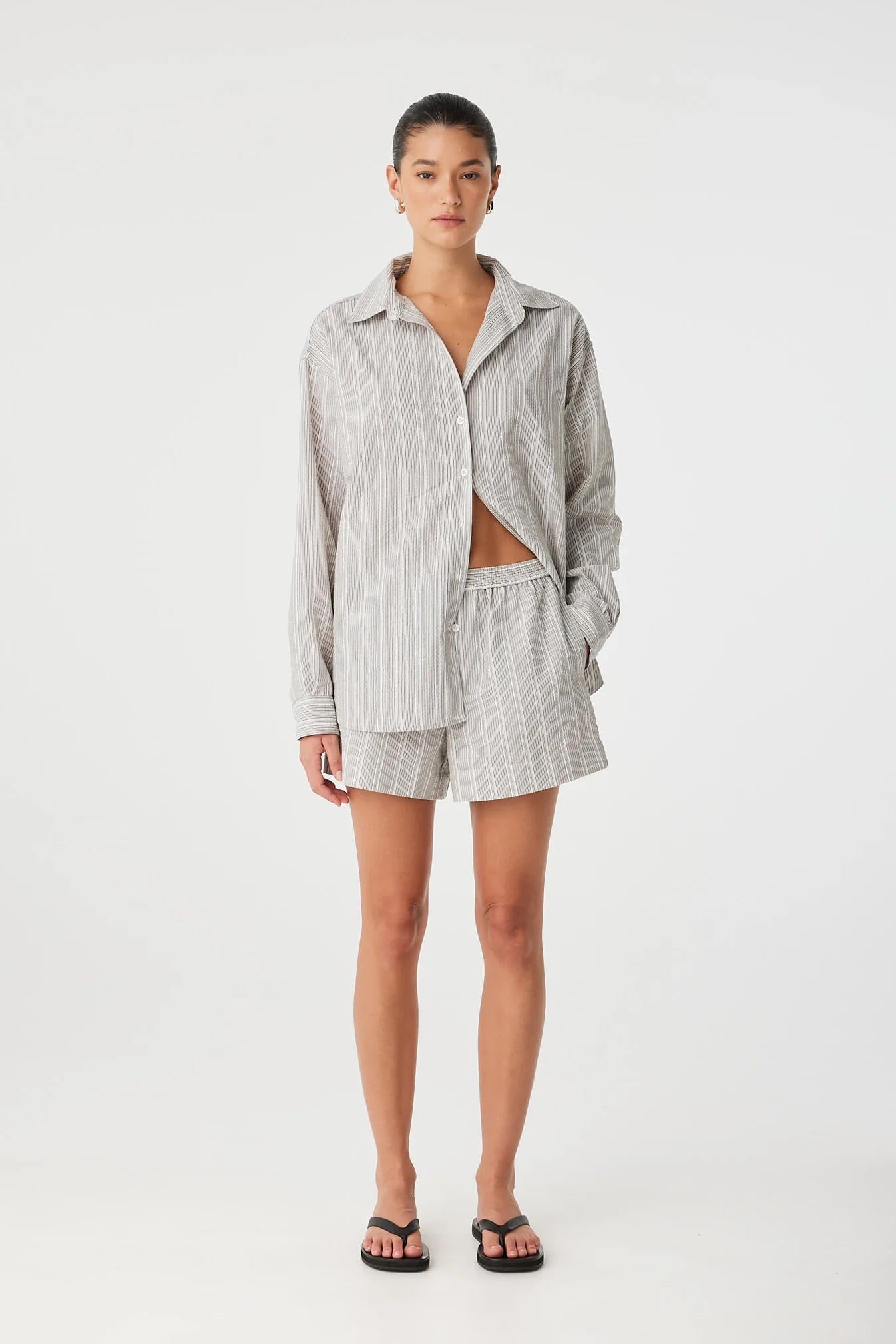 ARCAA. Ines Shirt - Clay Stripe