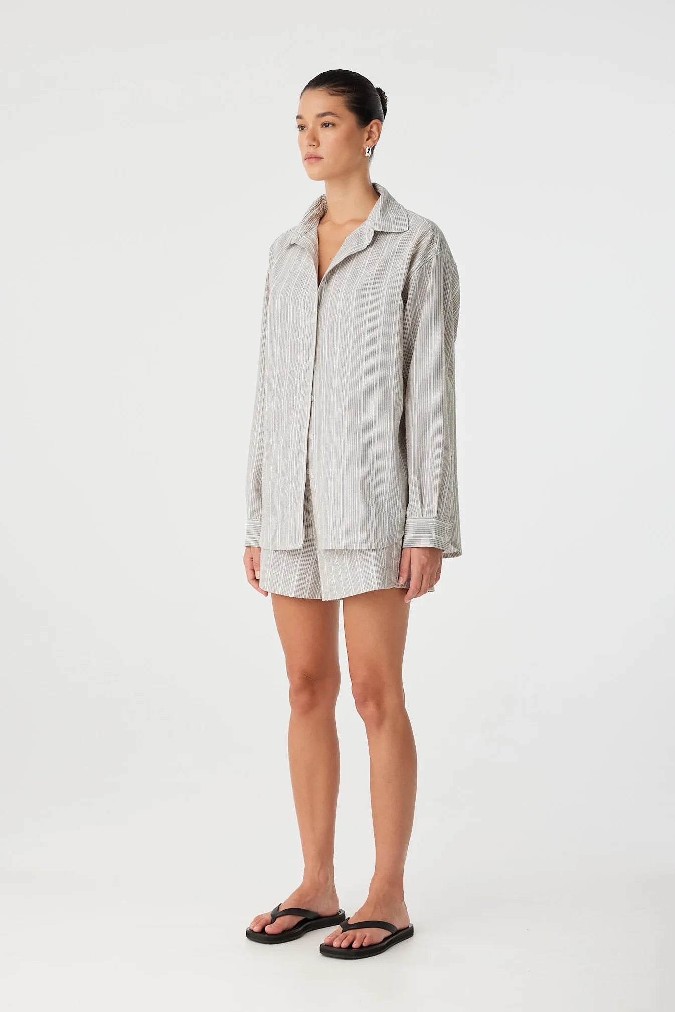 ARCAA. Ines Shirt - Clay Stripe