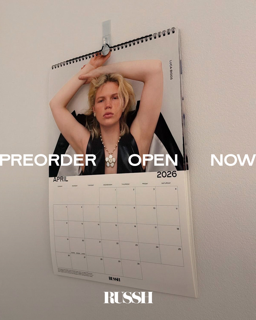 RUSSH 2027 Calendar – Preorder (Ships late 2026)