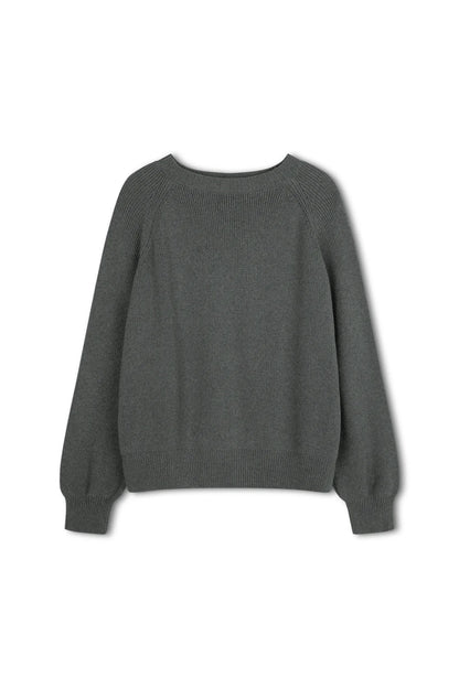 ARCAA. Emery Sweater - Dark Grey Marle