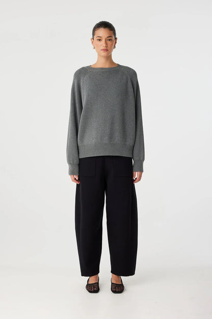 ARCAA. Emery Sweater - Dark Grey Marle