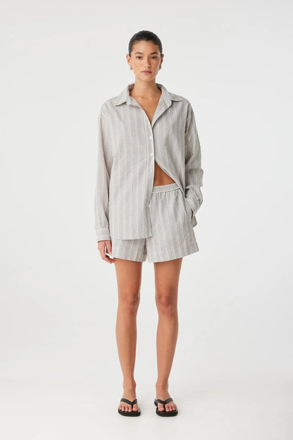 ARCAA. Ines Shirt - Clay Stripe