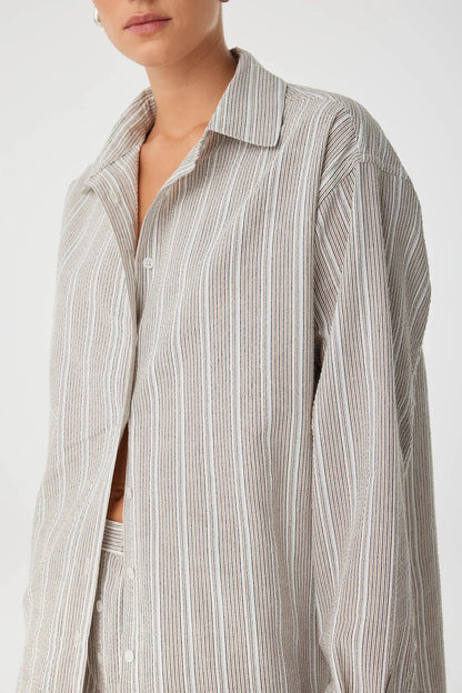 ARCAA. Ines Shirt - Clay Stripe